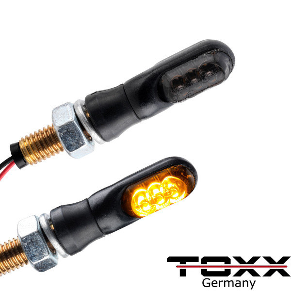 ToXx LED Blinker Set Spark schwarz getönt